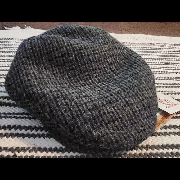 Tilley Endurables Harris Tweed Newsboy Cap Brown Sz S Wool Scotland NWT